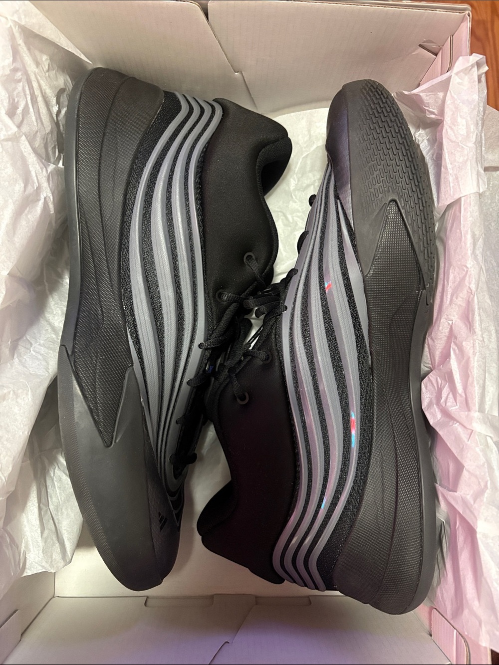 Men's adidas Dame X Black Basketball Sneakers JP6090 Size 14 NWB